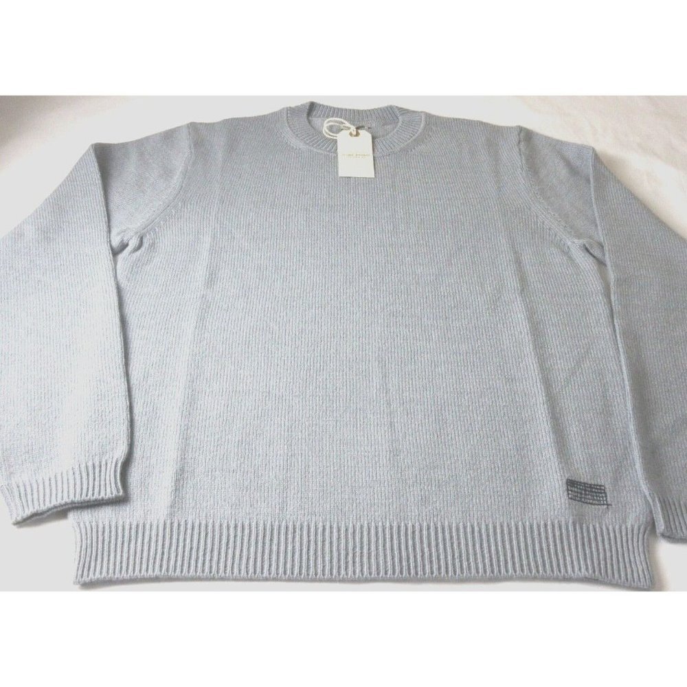 OOBE Brand Men's Samson Crew Neck Cashmere Sweater Light Blue NWT - Picture 3 of 7